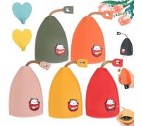 NNBWLMAEE Winkkey - Personalized Protective Pull out Key Case, WinkKey - Protective Pull out Key Case, Winkkey Key Holder, Creative Pull out Cute Large Capacity Car Key Case (5PCS-A)