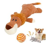 NNBWLMAEE Wowpetsmart - Animales masticables invencibles, Wowpetsmart para masticadores pesados, animales masticables Wowpetsmart, juguetes para perros pequeños y grandes, sin dañar los dientes (león)