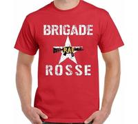 NNCKPYSOU Brigade Rosse Men's T-Shirt The As Worn by Joe Strummer from Red Brigades