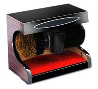 NNHDWS Pulidora De Zapatos Automática Automática Betún Automático Lleno De Inducción Limpieza para La Casa Eléctrico Betún, Adecuado para Lugares Públicos,Black Wood Grain