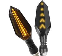 NNJIEUPO Indicatori di Direzione Moto Compatible con Suzuki para GSXS1000 para GSXS1100 para GSXR125 Motocicleta Izquierda Derecha Señales De Giro Luz Intermitente Indicador Intermitente Cola Derecha