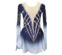Nnnydjy Disfraz De Patinaje De Dama Vestidos De Competencia De Patinaje sobre Hielo De Figura Profesional para Niñas Leotardos De Gimnasia Artística Falda De Ballet para Niños,A,S