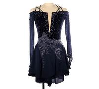 Nnnydjy Disfraz De Rendimiento De Patinaje sobre Rodillos De Hielo Danza Femenina Vestidos del Concurso De Patinaje Figurado Al Aire Libre Leotardo De Gimnasia Rítmica Ropa Activa,H,S