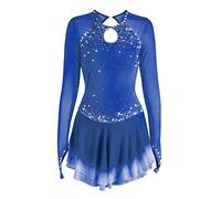 Nnnydjy Vestidos De Patinaje Figurado Hueco De Chicas Disfraz De Competencia De Patinaje sobre Hielo Femenino Faldas De Rendimiento Deportivo Al Aire Libre De Ballet Gimnasia,I,4_6Years
