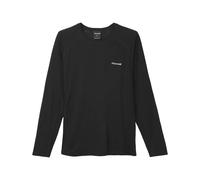 Nnormal - Men's Merino Long Sleeve T-shirt Black de Lana - Talla S - Negro Negro S