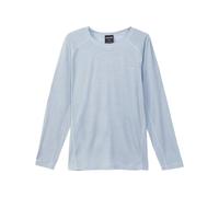 Nnormal - Men's Merino Long Sleeve T-shirt Blue de Lana - Talla S - Azul Azul S