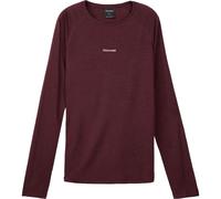 Nnormal - Ropa de senderismo - Merino Long Sleeve 02 Burgundy de Lana - Talla M - Burdeos Burdeos M