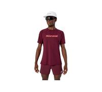 Nnormal - Ropa de senderismo - Race T-Shirt 02 Burgundy - Talla M - Burdeos Burdeos M
