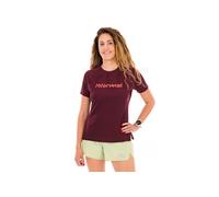 Nnormal - Ropa de senderismo mujer - Race T-Shirt 02 W Burgundy para Mujer - Talla S - Burdeos Burdeos S