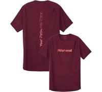 Nnormal - Ropa de senderismo mujer - Race T-Shirt 02 W Burgundy para Mujer - Talla M - Burdeos Burdeos M