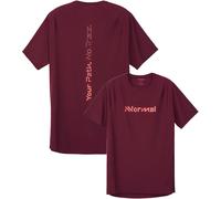 Nnormal - Ropa de senderismo mujer - Race T-Shirt 02 W Burgundy para Mujer - Talla XS - Burdeos Burdeos XS