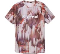 Nnormal - Ropa de senderismo mujer - Race T-Shirt 02 W Print para Mujer - Talla L - Burdeos Burdeos L