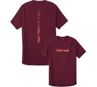 Nnormal - Ropa de senderismo - Race T-Shirt 02 Burgundy - Talla L - Burdeos Burdeos L