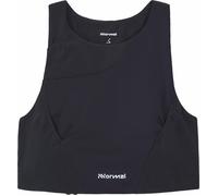 Nnormal - Ropa trail running mujer - Trail Crop Top 02 W Black para Mujer - Talla S - Negro Negro S