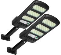 NNOVAT Luces solares para exteriores, 213 LED Luces de calle con energía solar Lámpara de pared con sensor de movimiento Impermeable