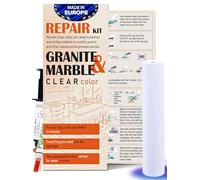 Nnrepair Kit de reparación de virutas de cuarzo (transparente/transparente) - Arregla tus defectos como un profesional. Adecuado para la mayoría de reparaciones. Arreglo las virutas rotas en cuestión