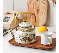 NNYCC Tetera Tetera para Estufa Tetera Esmaltada 1.2 L con Filtro De Malla Fina Compatible con Estufa Universal (Inducción/Gas/Fogata) para Acampar En Casa Y Preparar Té Diariamente,B,1.2L