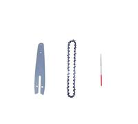 NnYuaUil Mini motosierra de 6 pulgadas con paso de cadena y guía for cortar madera, repuestos de cincel semiautomático