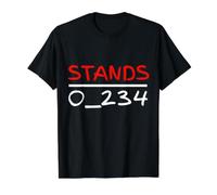 No 1 Under Stands Camiseta Funny Riddle o Rompecabezas Camiseta gráfica económica, Hombre, Negro, M