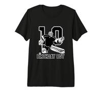 No. 10 Portero de Hockey sobre Hielo Feliz 10º cumpleaños niño Camiseta Premium