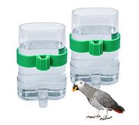 NO 2 Pcs Comedero Automático de Pájaros, Dispensador de Agua para Comida de Aves, Jaula de Pájaros, Fuente para Beber Loro, para Periquitos, Loros, Aves