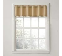 No. 918 Número Montego Cenefa de Cortinas Semitransparente texturadas con Ojales, Estilo Informal, 142,14 x 35,56 cm, Topo