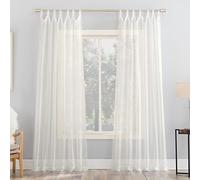No. 918 Sheer Voile Cortina de Panel, cáscara de Huevo Blanco, 59 "x 95"