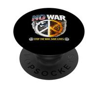 No a la Guerra, contra la Guerra, Paz PopSockets PopGrip Adhesivo