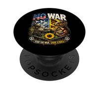 No a la Guerra, contra la Guerra, Paz PopSockets PopGrip Adhesivo