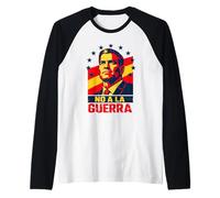No A La Guerra España Decide Soberanía Paz Dignidad Camiseta Manga Raglan
