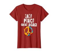 No a la Guerra, Hacer Que la Paz vuelva a ser Grande, no a Camiseta, Mujer, Arándano, XS