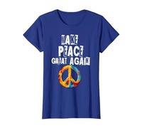 No a la Guerra, Hacer Que la Paz vuelva a ser Grande, no a Camiseta, Mujer, Azul Real, XXL