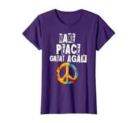 No a la Guerra, Hacer Que la Paz vuelva a ser Grande, no a Camiseta, Mujer, Morado, XXL