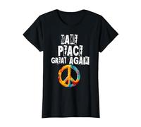 No a la Guerra, Hacer Que la Paz vuelva a ser Grande, no a Camiseta, Mujer, Negro, S