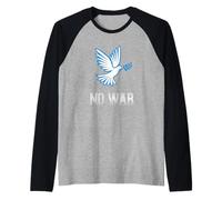 No a la guerra, Paloma de la paz, Contra la guerra Camiseta Manga Raglan