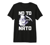 No a la protesta globalista contra la Paz contra la Guerra de la OTAN Camiseta Premium
