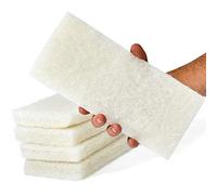 No abrasivo de calidad comercial blanco almohadilla de limpieza 5 unidades por Mop Mob. Grande, multiusos 10 en x 4 12 en estropajo para Universal titulares. Ideal para limpieza lavabos, azulejos,