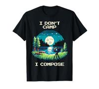 No Acampo - Yo Compongo | Fotografía Pixel Art Camiseta