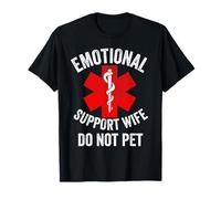 No acaricies a la esposa de apoyo emocional - Mujer de hombres divertidos Camiseta