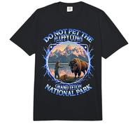 No acaricies a Las Vacas esponjosas Bison Grand Teton National Park Comfort Colors Adult Heavyweight T-Shirt