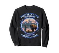 No acaricies a Las Vacas esponjosas Bison Grand Teton National Park Sudadera