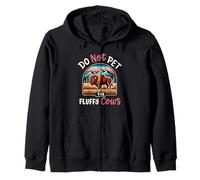 No acaricies a las vacas esponjosas Funny Yellowstone National Park Sudadera con Capucha