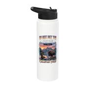 No acaricies a las vacas esponjosas Parque Nacional Grand Teton Wyoming Stainless Steel Insulated Water Bottle