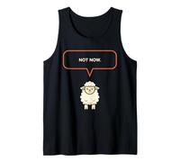 No Ahora ovejas Lindo Animal de Granja Sarcasmo Estado de ánimo Camiseta sin Mangas