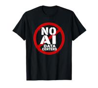 No AI Data Centers - Simple Minimal Spray Paint Style Text Camiseta