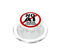 No AI Data Centers - Simple Minimal Spray Paint Style Text PopSockets PopGrip para MagSafe