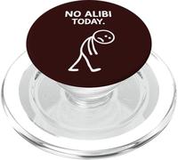 No Alibi Today Asesinato Misterio Cena Detective Noche Fiesta PopSockets PopGrip para MagSafe