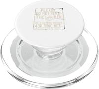 No alimente Luchador cortando Peso Divertido Advertencia PopSockets PopGrip para MagSafe