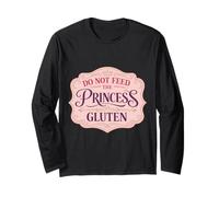 No alimentes a la Princesa Gluten Intollerancia Chica Graciosa Lindo Manga Larga