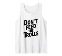 No alimentes a los Trolls Humor Divertido en Internet Camiseta sin Mangas